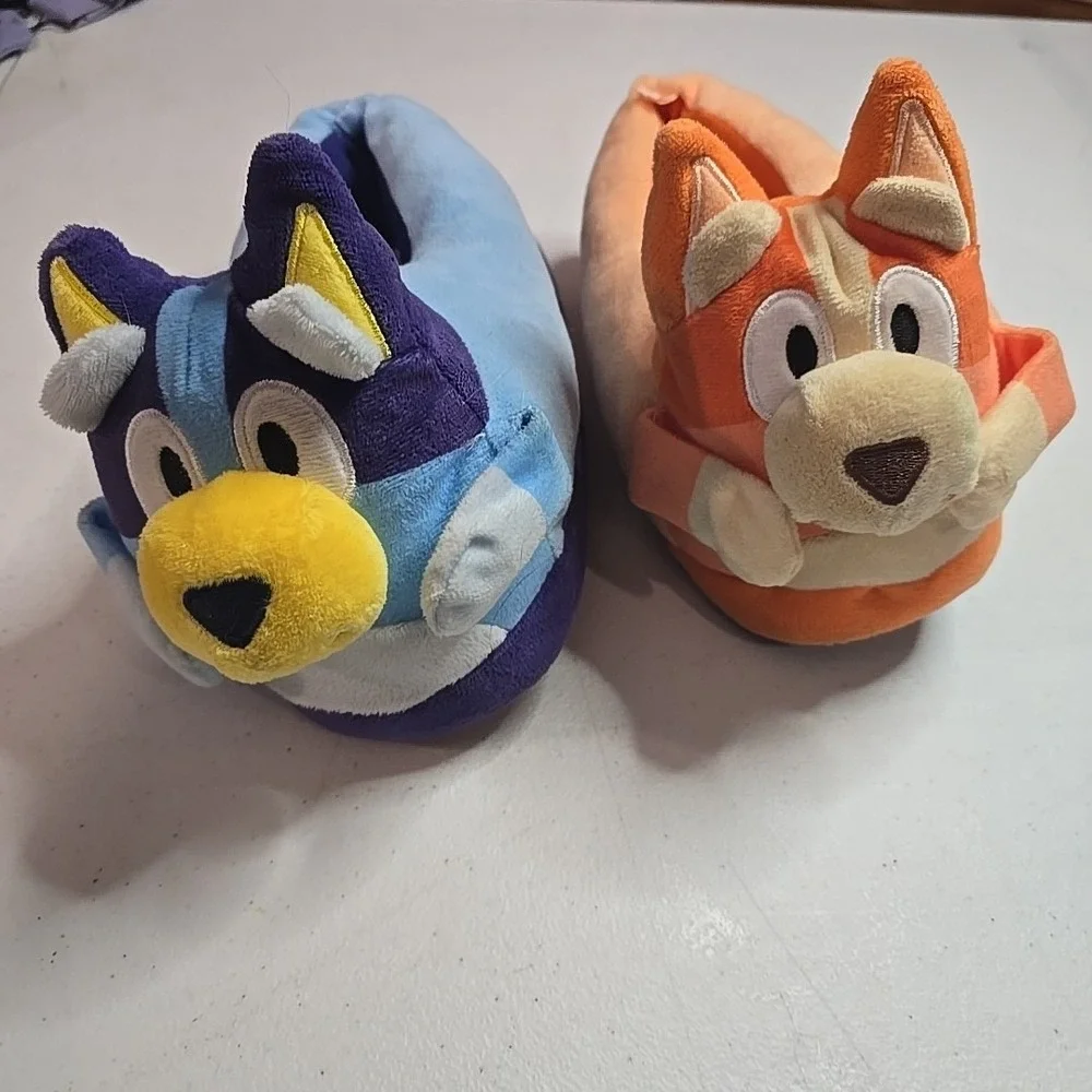 Bluey & Bingo Toddler‎ Plush Slippers Size 2/3